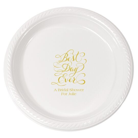 Whimsy Best Day Ever Plastic Plates