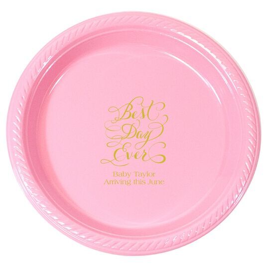 Whimsy Best Day Ever Plastic Plates