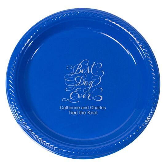 Whimsy Best Day Ever Plastic Plates