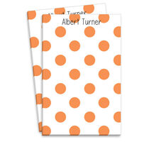 Orange Polka Dot Notepad
