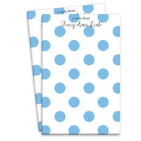 True Blue Polka Dot Notepad