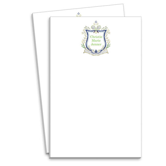 Tennis Crest Notepads