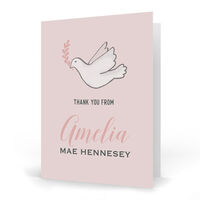 Dove Vertical Folded Note Cards
