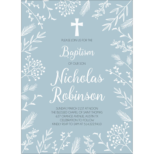 Modern Floral Invitations