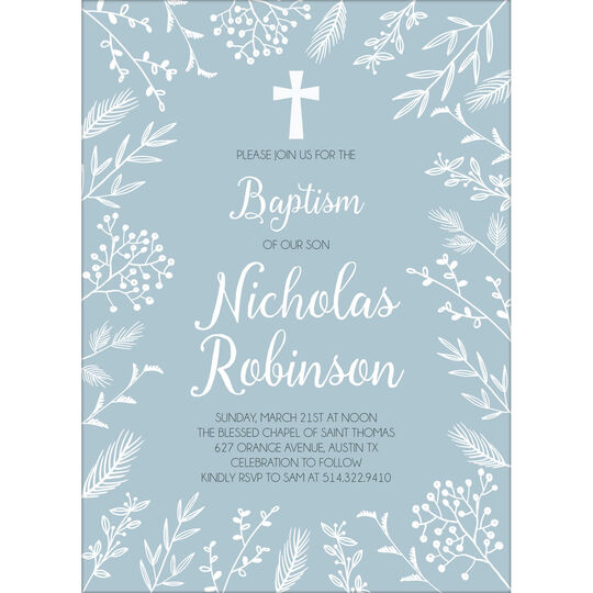 Modern Floral Invitations