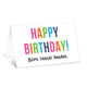 Colorful Happy Birthday Folded Enclosure Cards Image 1 of 3