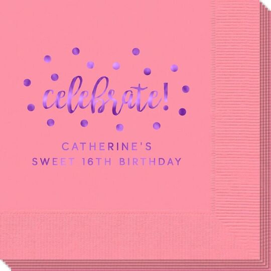 Confetti Dots Celebrate Napkins