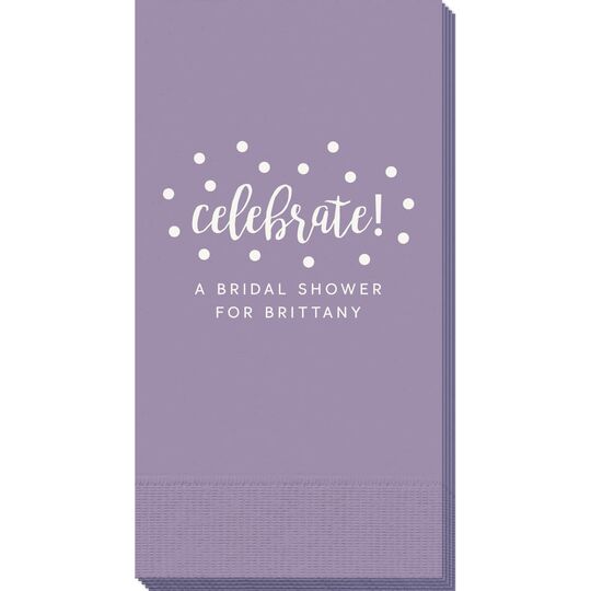 Confetti Dots Celebrate Guest Towels