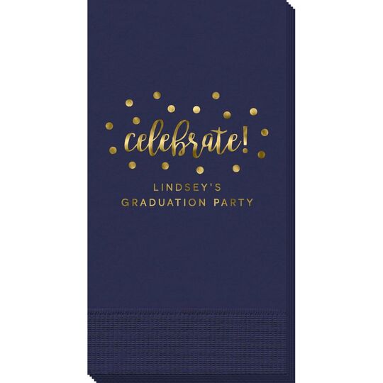 Confetti Dots Celebrate Guest Towels