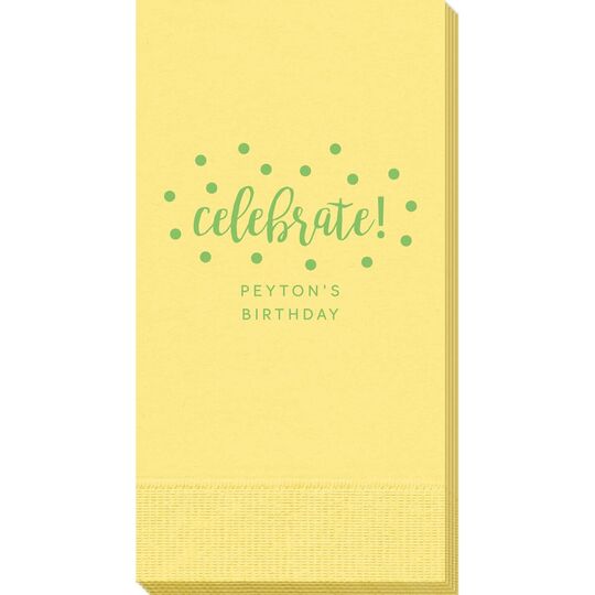 Confetti Dots Celebrate Guest Towels