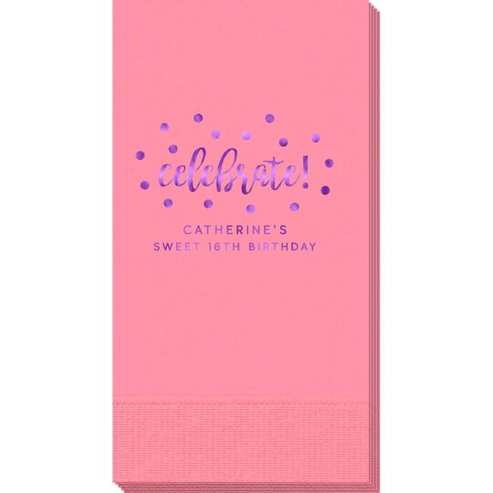 Confetti Dots Celebrate Guest Towels