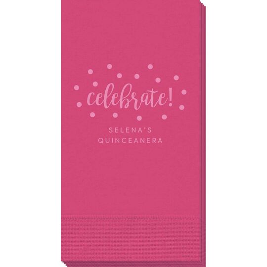 Confetti Dots Celebrate Guest Towels