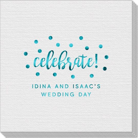 Confetti Dots Celebrate Linen Like Napkins