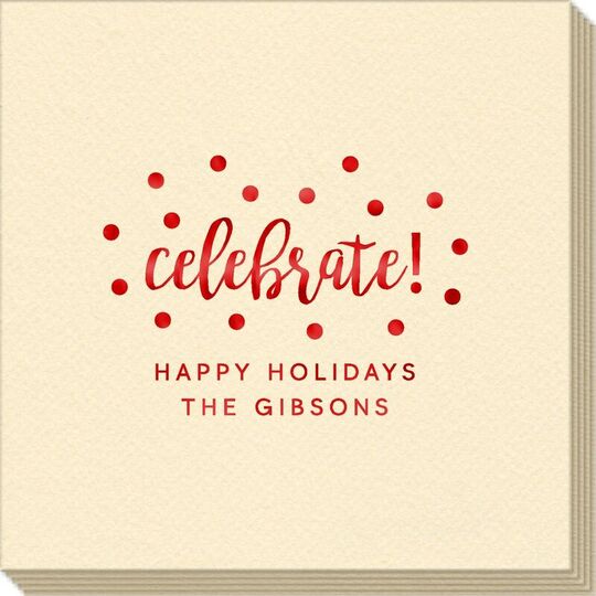 Confetti Dots Celebrate Linen Like Napkins