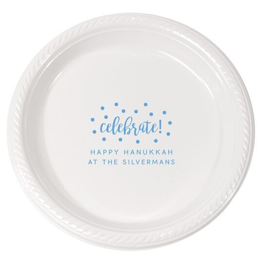 Confetti Dots Celebrate Plastic Plates