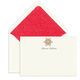 Elegant Flat Note Cards with Engraved Snowflake Image 1 of 3