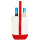 Personalized Wine Tote Red Trim Image 2 of 2