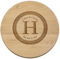 Maple 14 inch Round Personalized Lazy Susan