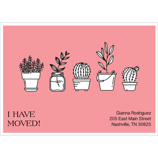 Potted Plants Moving Announcements