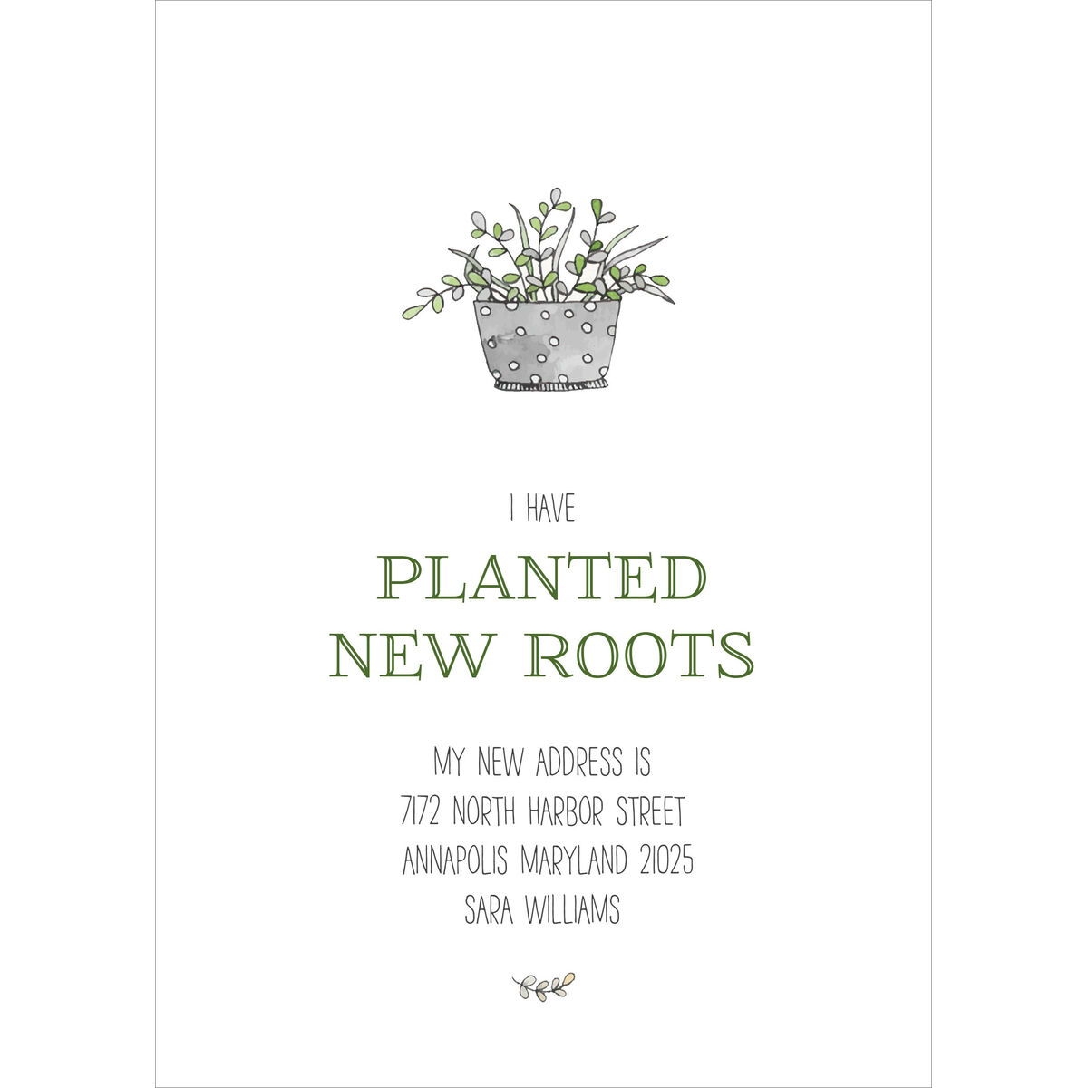 New Roots Moving Announcements New Roots Moving Announcements