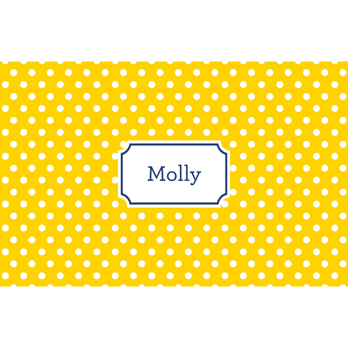 Yellow Polka Dot Placemats