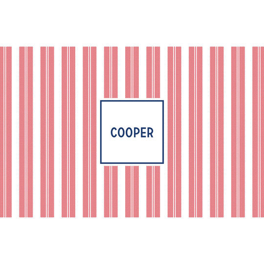 Red Seersucker Placemats