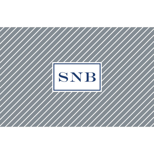 Grey Kent Stripe Placemats