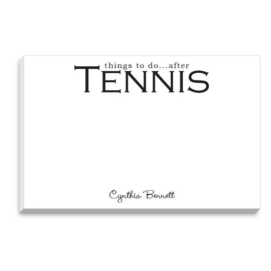 Tennis Big and Bold Notepads