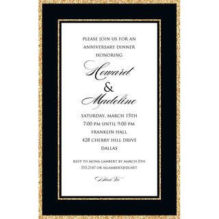 Sparkle Border Invitations
