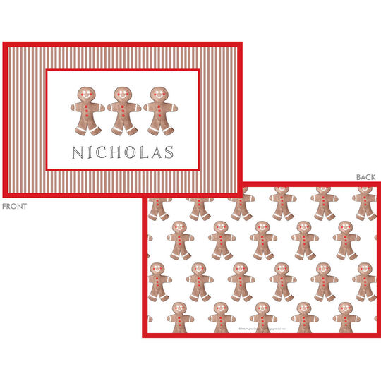 Gingerbread Laminated Placemat