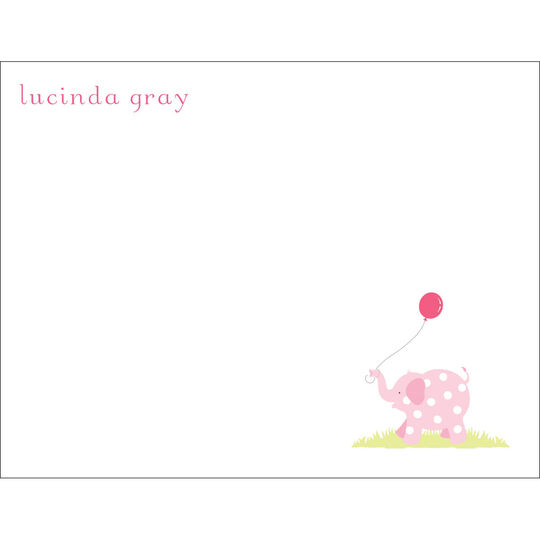 Pink Picadilly Circus Flat Note Cards