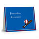 Baseball Blue Folded Note Cards Image 1 of 3