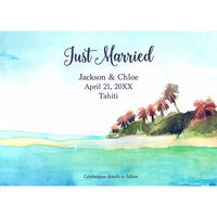 Island Life Wedding Announcements