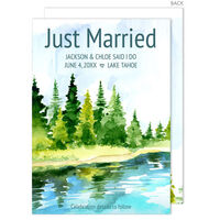 Lake Life Wedding Announcements