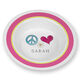 Peace Love Eat Children's Bowl Image 1 of 2