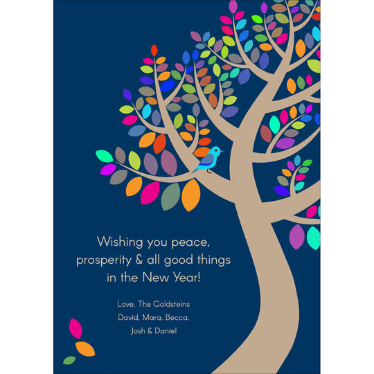 Tree of Life Jewish New Year Cards