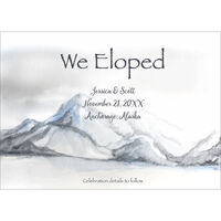 Winter Mountain Wedding Announcements