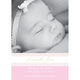 Pink & Green Bands Photo Birth Announcements Image 1 of 2