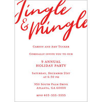 Jingle and Mingle Invitations