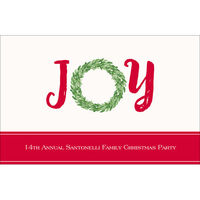 Red Joy Wreath Holiday Placemats