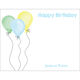 Blue Birthday Wishes Flat Note Cards Image 3 of 3