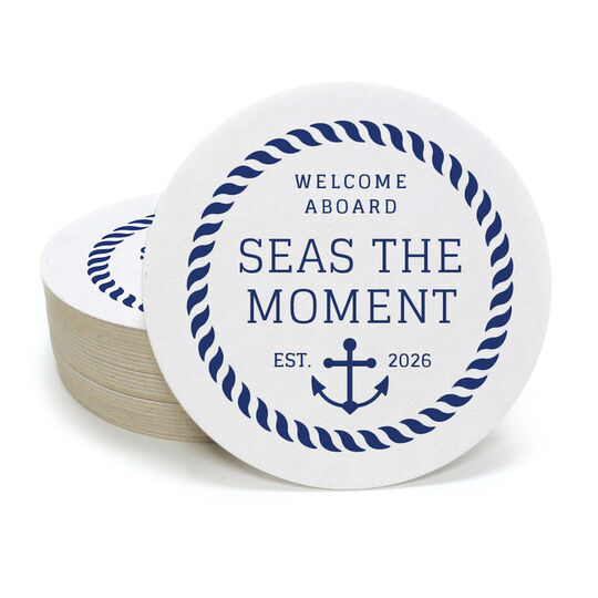 Nautical Anchor Round Coasters