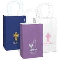 Personalized Medium Twisted Handled Bags for First Holy Communion
