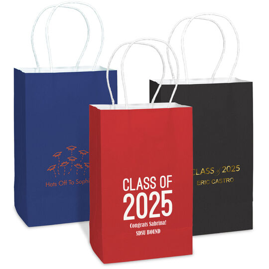 Design Your Own Graduation Medium Twisted Handled Bags