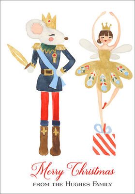 King And Sugar Plum Fairy Folded Holiday Cards