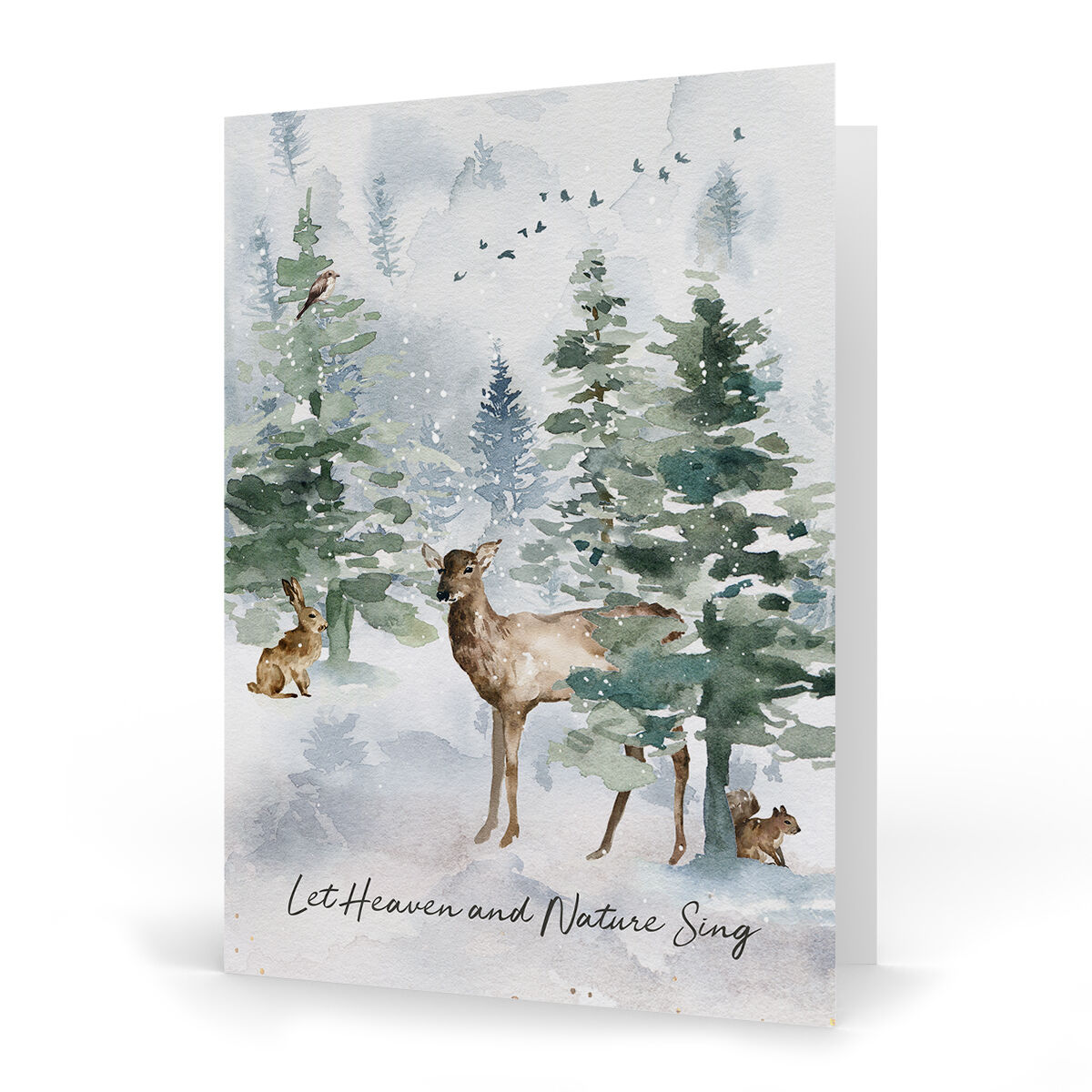 Woods in Winter Seals- Christmas Envelope Sticker Seals, Set of 72