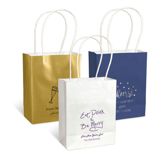 Design Your Own New Year's Eve Mini Twisted Handled Bags