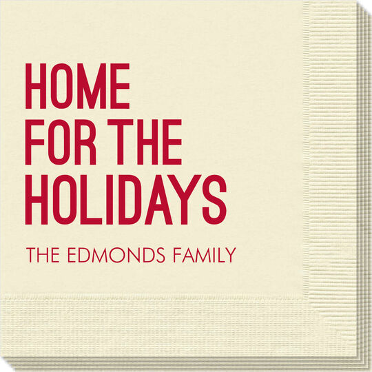 Home For The Holidays Napkins