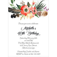 Fall Feathers Invitations