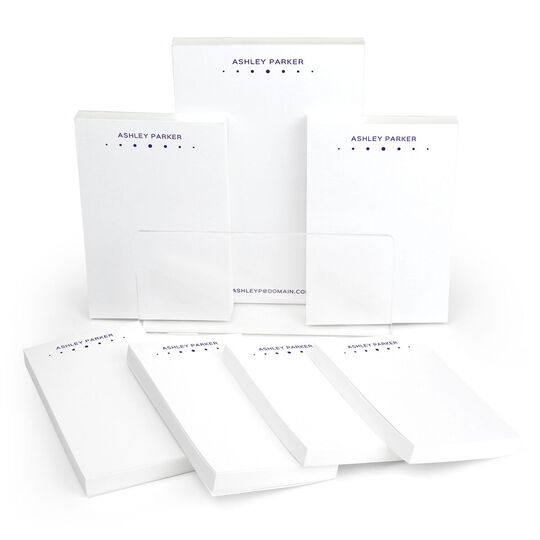 Row of Dots Notepad Set (7 Pads)